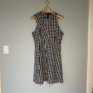 Chicwish Black and White Houndstooth Mini Dress